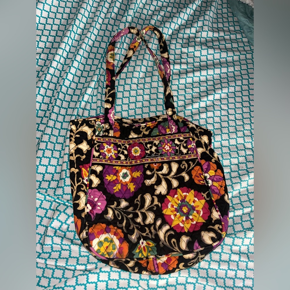Vera Bradley Tote Handbag / Purse Retired Suzani Pattern – Excellent Condition!